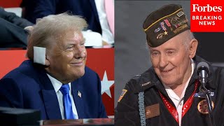 World War 2 Veteran At The RNC If Trump Were President Again I Would Go Back To Reenlist Today [upl. by Otreblide]