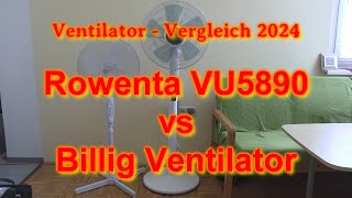 Ventilator Vergleich 2024 Rowenta VU5890 vs Easyhome [upl. by Haziza]