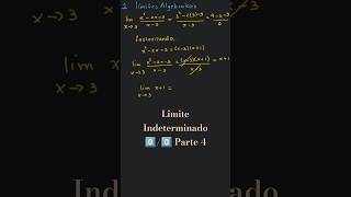 Límite Algebraico Indeterminado  Parte 4 shorts maths calculo matematicas mathematics [upl. by Yliram595]