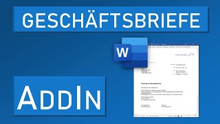 Geschäftsbriefe effizient erstellen mit professionellen Dokumentvorlagen in Word [upl. by Lewison867]