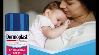 Dermoplast Postpartum Spray Trusted Hospital Relief Now Available at Home [upl. by Lukin]