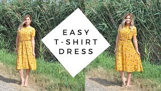 DIY Dress Tutorial  Sew a Dress without a Pattern [upl. by Onihc938]