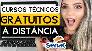 🔥 CURSOS TÉCNICOS ONLINE GRATUITOS do SENAC 🔥  INSCRIÇÕES ABERTAS AGORA  Mari Rel [upl. by Noevad860]