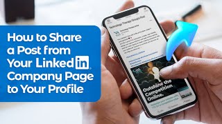 How to Share a Post from Your LinkedIn Company Page to Your Profile  LinkedIn tips 2024 [upl. by Inot429]