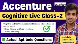 Accenture Cognitive Assessment 2024  Actual Questions Accenture Aptitude Questions amp Answers 2024 [upl. by Ahsirt]