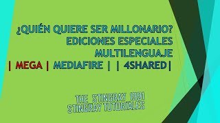 ¿QUIÉN QUIERE SER MILLONARIO EDICIONES ESPECIALES  ESPAÑOL MEGA MEDIAFIRE 4SHARED [upl. by Franciskus]