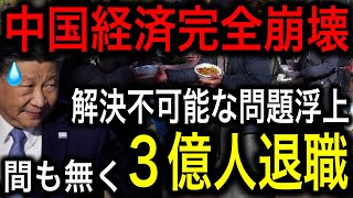 【中国経済完全崩壊】3億人が退職！避けられない高齢化で経済構造がついに破綻！【JAPAN 凄い日本と世界のニュース】 [upl. by Verger]