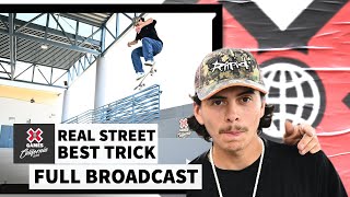 Real Street Best Trick FULL COMPETITION  X Games California 2023 [upl. by Koren774]