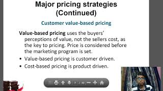 Chapter 10 Pricing StrategiesUnderstanding and Capturing Customer Value Part1 [upl. by Fauver167]