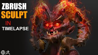 zbrush character sculpting timelapsezbrush character tutorialzbrush character sculpting tutorial [upl. by Hewes289]