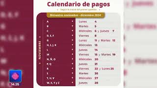 Calendario pago pensión ll Noticias con Juan Carlos Valerio [upl. by Ahsyekal611]