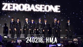 20240218 HMA ZEROBASEONE “Hanteo Music Awards” in SEOUL [upl. by Laddy]