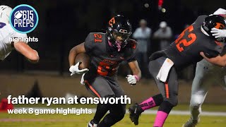 TSSAA Football Highlights Ensworth 24 Father Ryan 7 [upl. by Norraa985]