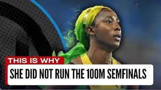 This Is Why Shelly Ann Fraser Pryce Did Not Show For The 100m Semi Finals [upl. by Eaves]