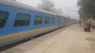 Gatimaan express at 160kmph Under dense fog [upl. by Lamahj890]