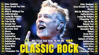 Top 100 Best Classic Rock Songs Of All Time 🔥 Queen Nirvana Scorpions Aerosmith ACDC Bon Jovi [upl. by Euqinaj]