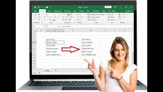 Easy Way to Make First Letter Capital in MS Excel Excel 20032019 [upl. by Notnirt]