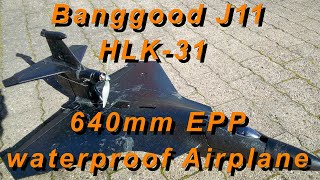 Banggood J11 HLK31 EPP 640 mm 3D Stunt Wasserdicht RC Flugzeug War Fighter Aircraft Starrflügel [upl. by Marley]