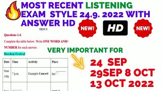 LATEST IELTS listening test 2022 with answers beechan festival new listening 2022 real exam [upl. by Ziguard]