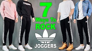 7 Ways To ROCK Adidas Joggers  Men’s Outfit Ideas [upl. by Trebron]