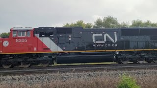 Brand New CN 8305 amp CN 3402 Saturday Morning Railfanning at Tansley MP 45 Halton Sub [upl. by Hakym]