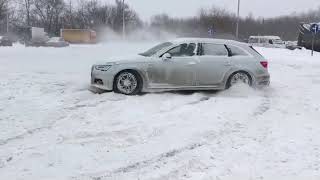 Audi A4 B9 Allroad Quattro Snow Fun [upl. by Elianora450]