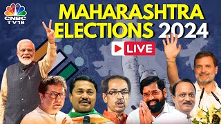 Maharashtra Election 2024 LIVE Mahayuti Vs Maha Vikas Aghadi  BJP Shiv Sena Congress NCP  N18L [upl. by Saalocin]