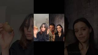 Jenna Ortega Reacting to Her Tiktok by Fake Ortega jennaortega wednesdayaddams [upl. by Washburn]