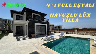 🔥DİDİMDE 🔥 YERDEN ISITMALI HAVUZLU LÜX 41 EŞYALI 400m² ARSALI 🏡VİLLA [upl. by Dorella997]