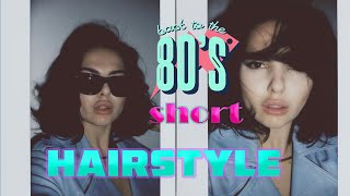 80s Supermodel Waves Hair Tutorial  short hair [upl. by Woll]