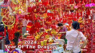 Chinese New Year 2024 Dive into Dragon Decorations in Chinatown Singapore [upl. by Eisler]