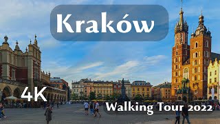 4K Krakow  Walking Tour Summer 2022 [upl. by Slavin738]