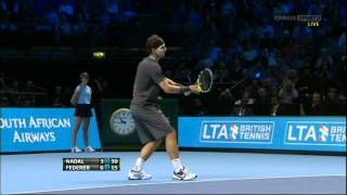 Roger Federer vs Rafael Nadal ATP Barclays World Tour Finals 2011 Round Robin 1080p Highlights [upl. by Chalmers720]