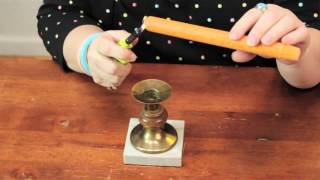 How to Make Tapered Candles Stand Up  Cute Crafts [upl. by Donelson980]