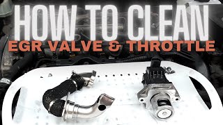 How to clean EGR valve and throttle body More Power [upl. by Ardella]