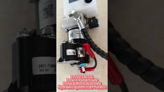 Forklift Pump Truck  Pump amp Motor Assembly  Hydraulic System in EP Forklift  EPT2015ET2L [upl. by Kelda509]