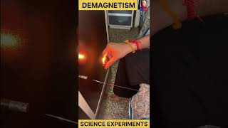 demagnetism of iron  science experiments experiment shorts science [upl. by Amuwkuhc]