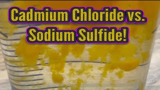 Double Displacement of Cadmium Chloride amp Sodium Sulfide in RamZland⚗️ CdCl2Na2S→CdS2NaCl STEM [upl. by Calhoun]