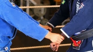 How to Get Out of TwoHanded Wrist Grab  Jiu Jitsu [upl. by Humbert]