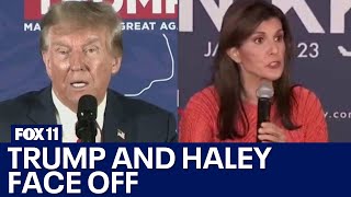 New Hampshire primary Trump and Haley face off [upl. by Caputto]