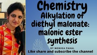 Alkylation of Diethyl malonatemalonic ester SynthesisSynthesis via EnolatesBSc 3rd year [upl. by Gerson]