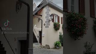 Street and House în Durnstein Austria Wachau Valkey [upl. by Devlin343]