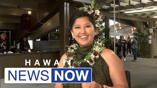 Crowds get ready for Miss Aloha Hula night at the 2024 Merrie Monarch Festival [upl. by Montagu]