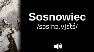 🇵🇱 How to pronounce Sosnowiec [upl. by Lunette543]