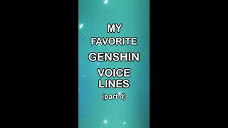 My FAV GenshinImpact voice lines 🥺 Part 4 Diluc Zhongli Sayu Kokomi Tighnari [upl. by Tobi]