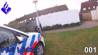 Politie achtervolging brommer Mini vlog nummer 1 [upl. by Rivy]