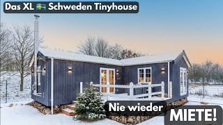 Discount Tiny House 2023 Baugenehmigung nahezu einfach 3 ZKB 1 Tag Aufbauzeit 2 Personen Lodge [upl. by Nosreg]