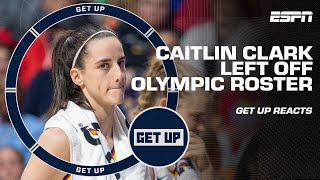 The right decision was made 🗣️  Andraya Carter on Caitlin Clark left off Olympic roster  Get Up [upl. by Juanne]