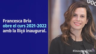 ☝ Francesca Bria obre el curs 20212022 amb la lliçó inaugural  UOC [upl. by Sirob]