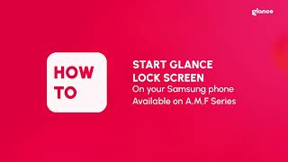 How to set Glance on Lock Screen in Samsung phone 🤳 [upl. by Ellette]